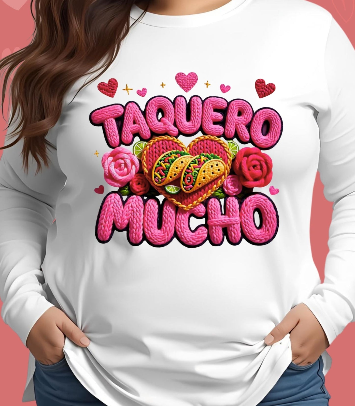 "Taco Amor" - Valentines Day Unisex Long Sleeve Shirt