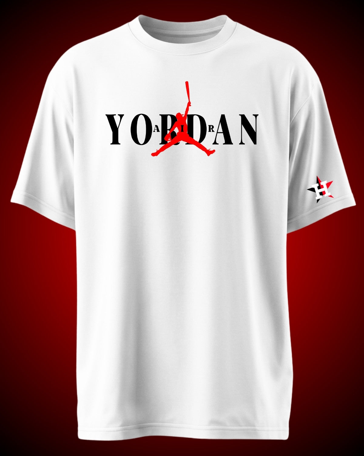 Custom #44 Houston Baseball Player T-shirt - Unisex Heavy or Light Cotton Options