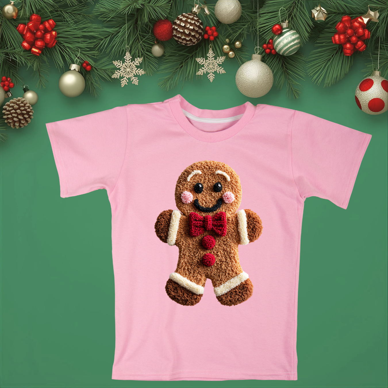 Gingerbread Man - Unisex Crew Neck Sweatshirt or T-Shirt