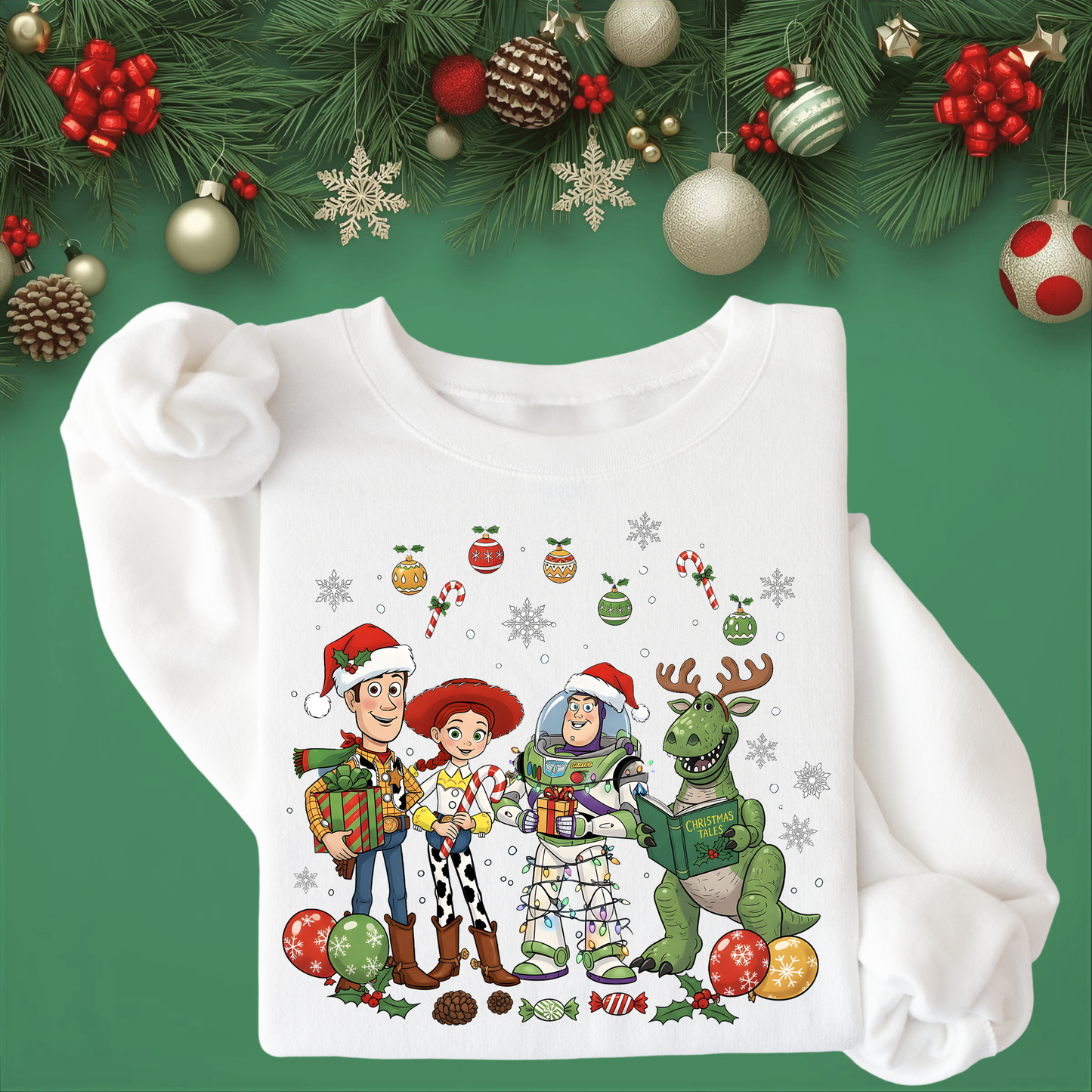 Retro Christmas Party - Unisex Crew Neck Sweatshirt