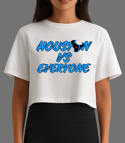 Custom Football T-Shirt - Women's Crop Top