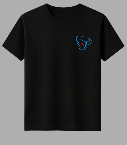 Custom Football Double Sided Hou Vs. Everyone T-Shirt - Available in Regular and Heavy Cotton