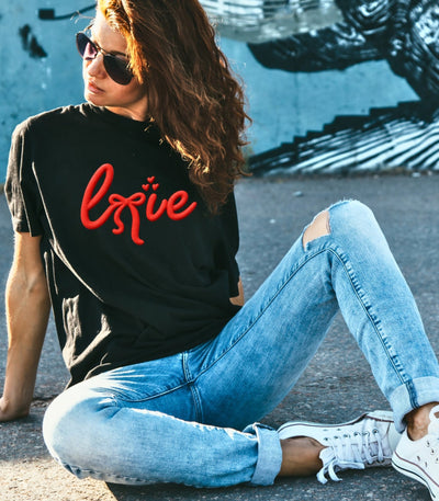 "Ribbon of Love" - Valentines Day Unisex T-Shirt