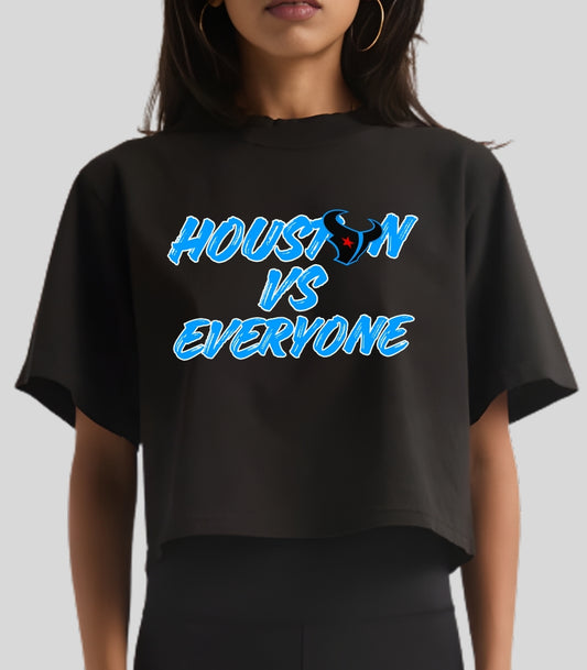 Custom Football T-Shirt - Women's Crop Top