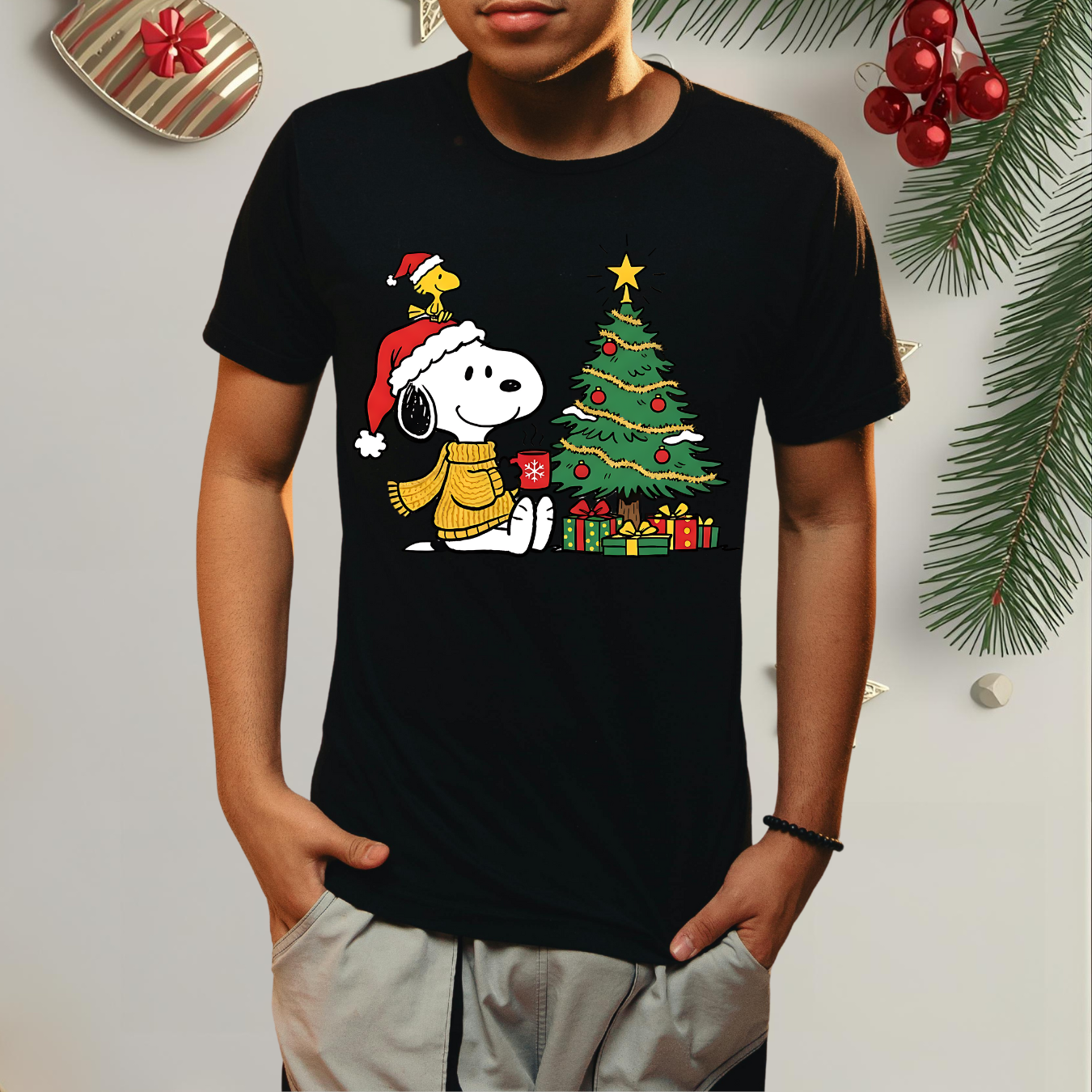 Classic Cartoon Xmas - Unisex Crew Neck Sweatshirt or T-Shirt