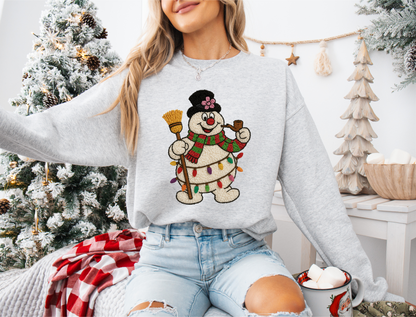 Snowman Unisex Crew Neck Sweatshirt or T-Shirt
