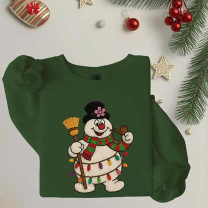 Snowman Unisex Crew Neck Sweatshirt or T-Shirt