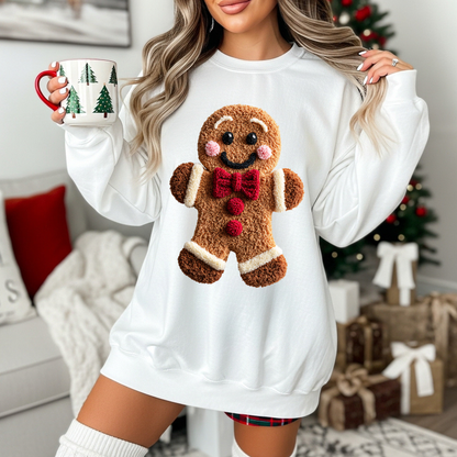 Gingerbread Man - Unisex Crew Neck Sweatshirt or T-Shirt