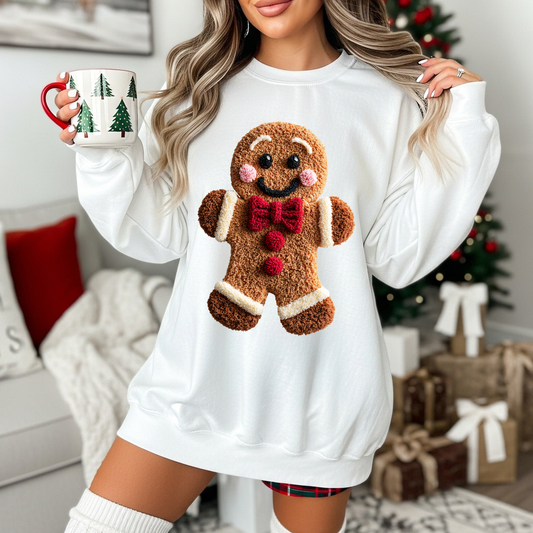 Gingerbread Man - Unisex Crew Neck Sweatshirt