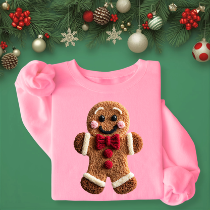 Gingerbread Man - Unisex Crew Neck Sweatshirt or T-Shirt