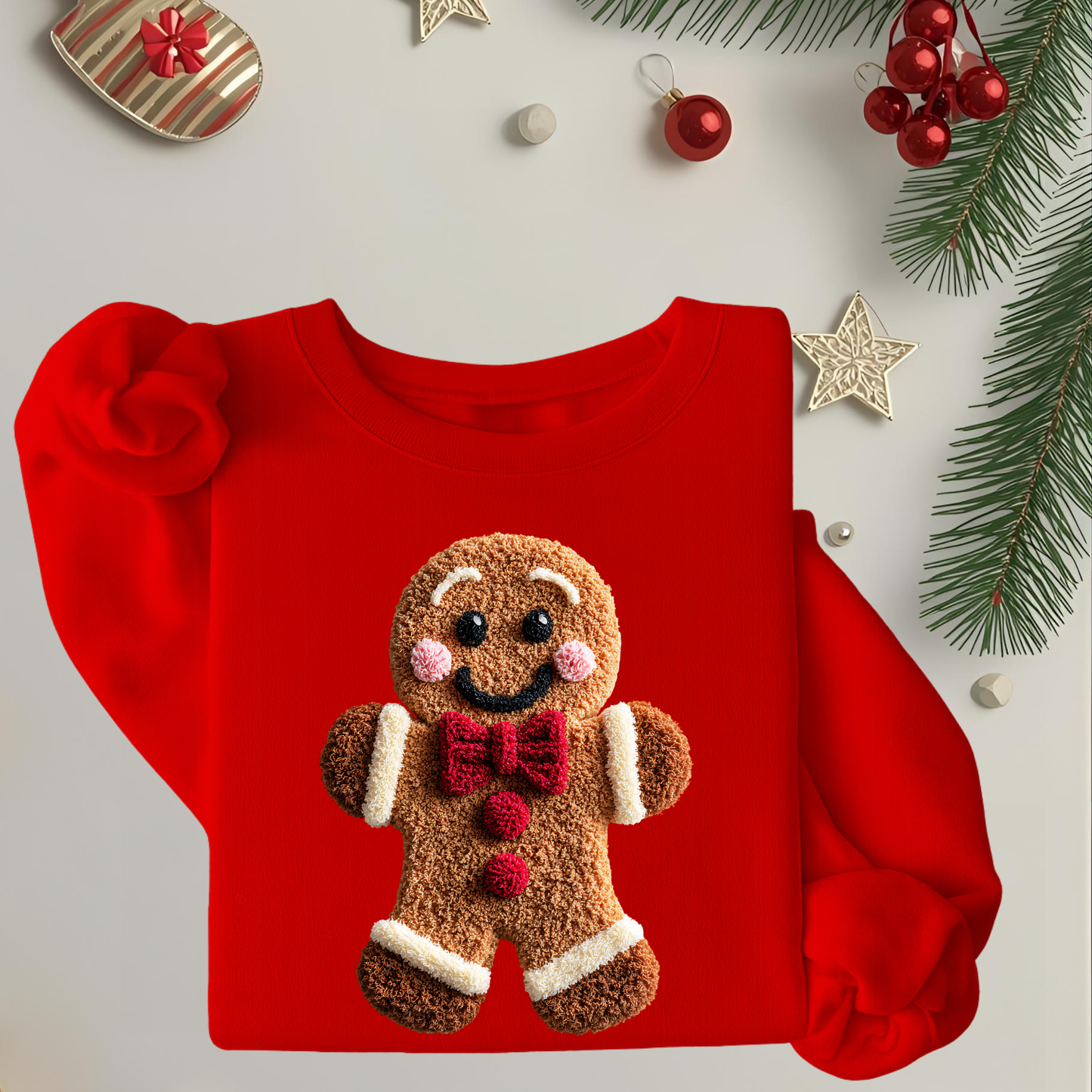 Gingerbread Man - Unisex Crew Neck Sweatshirt