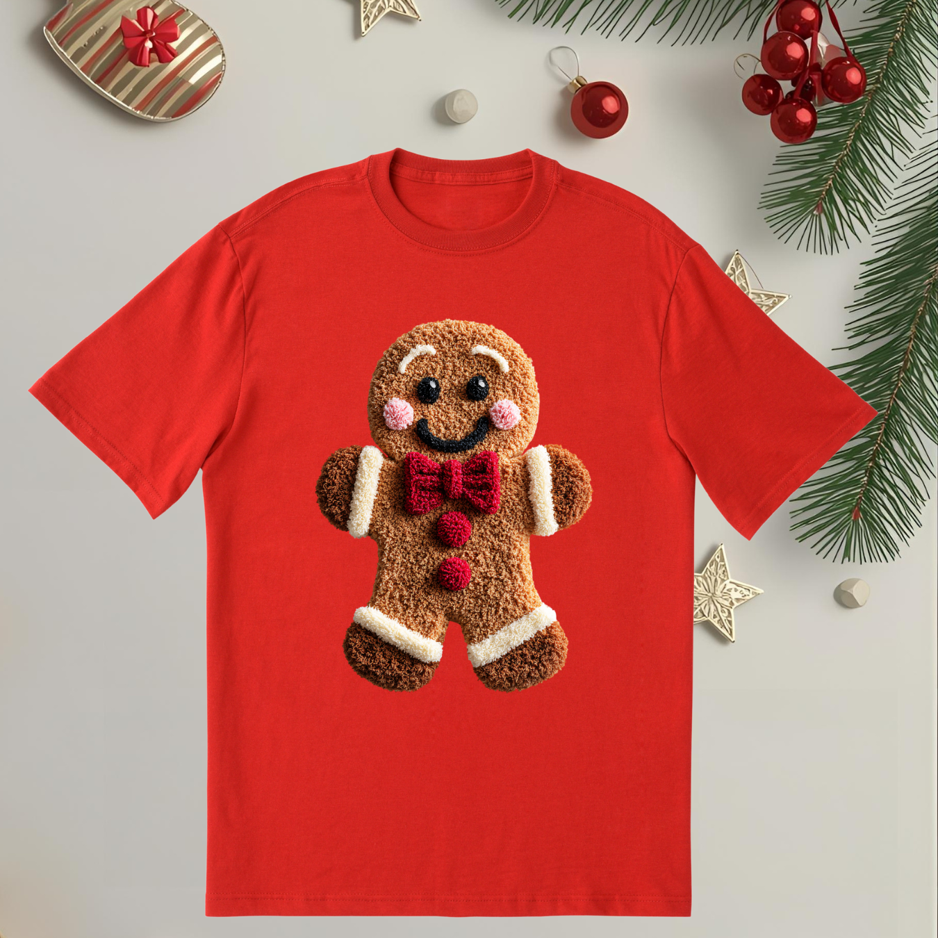 Gingerbread Man - Unisex Crew Neck Sweatshirt or T-Shirt