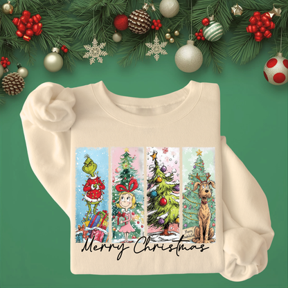 Merry Grinchmas - Unisex Crew Neck Sweatshirt or T-Shirt