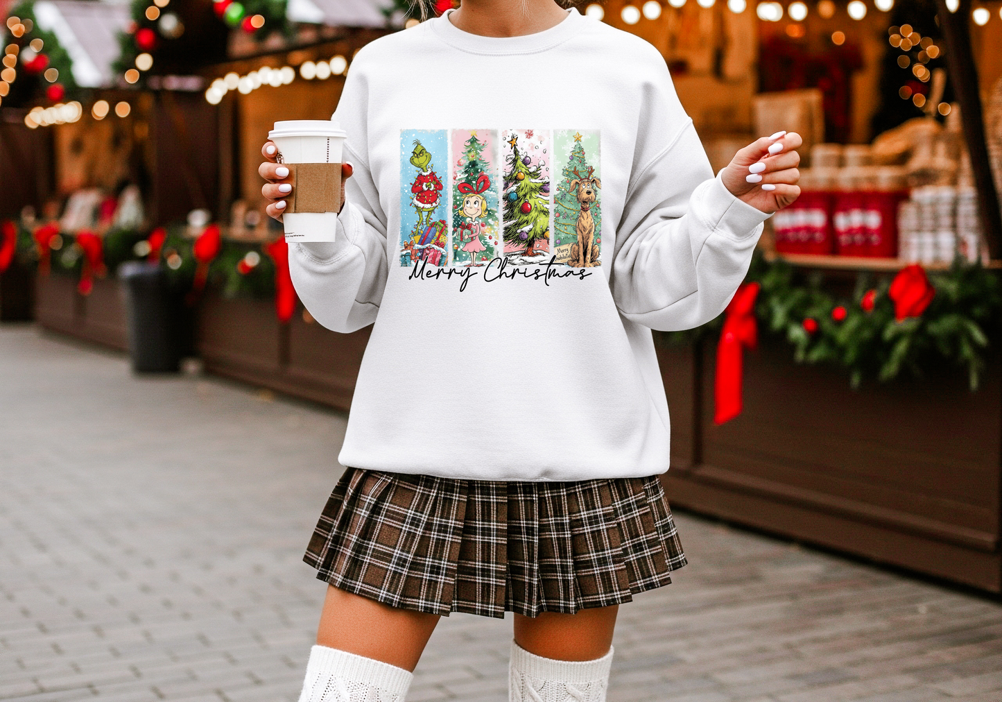 Merry Grinchmas - Unisex Crew Neck Sweatshirt