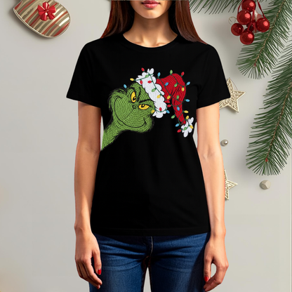 Retro Santa Green Guy - Unisex Crew Neck Sweatshirt or T-shirt