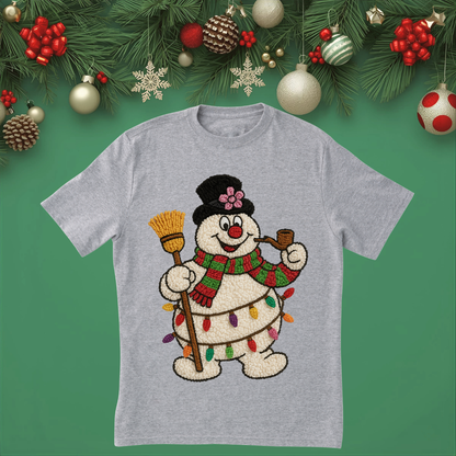 Snowman Unisex Crew Neck Sweatshirt or T-Shirt