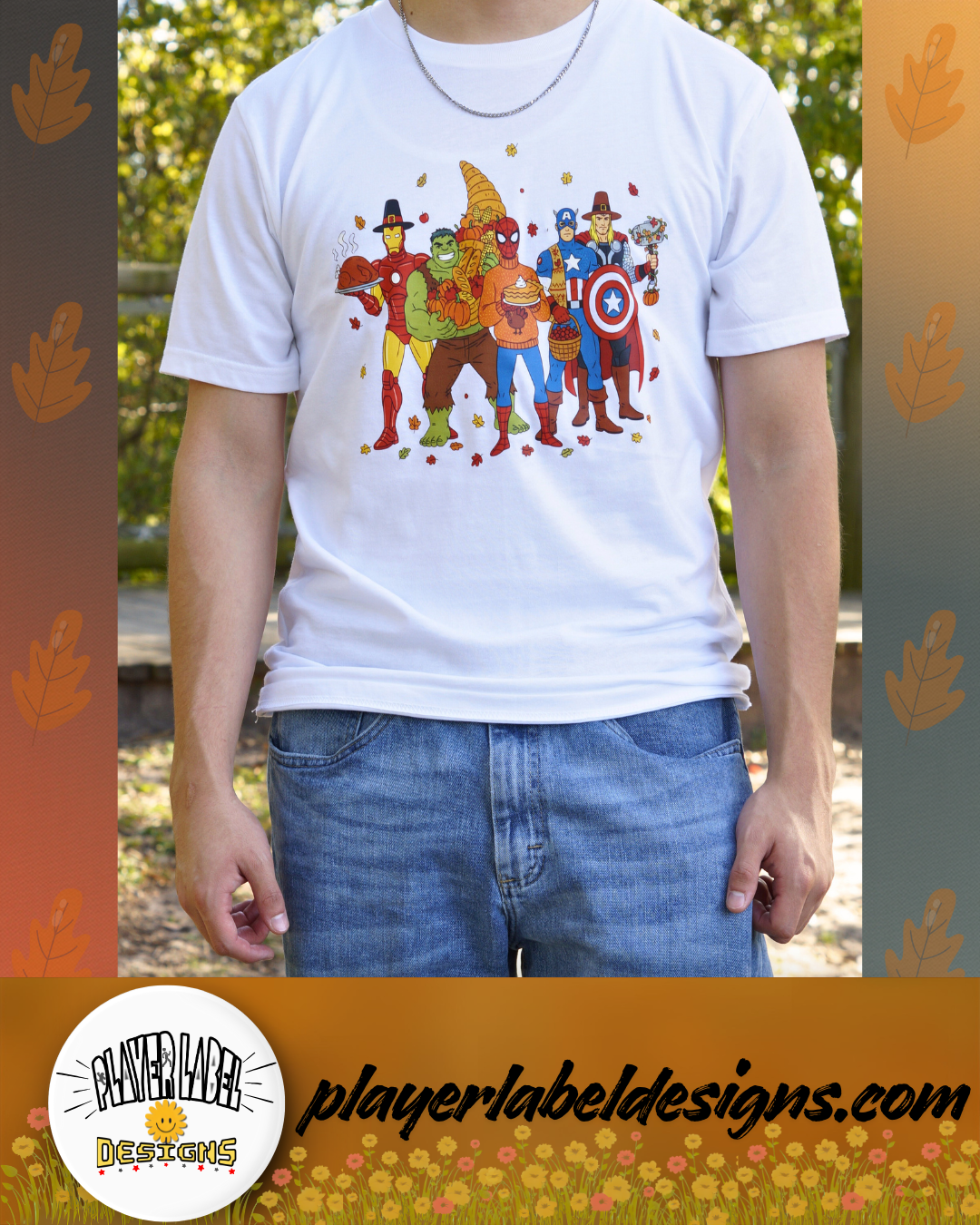 Superhero Thanksgiving - Unisex Crew Neck Sweatshirt or T-Shirt