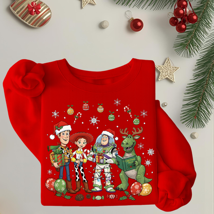 Retro Christmas Party - Unisex Crew Neck Sweatshirt or T-Shirt