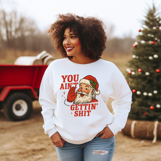 Funny Sarcastic Santa - Unisex Crew Neck Sweatshirt