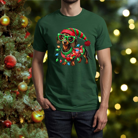 Weenie Dog Xmas - Unisex T-Shirt or Sweatshirt