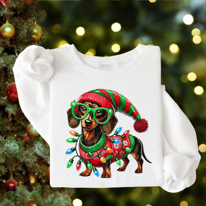 Weenie Dog Xmas - Unisex T-Shirt or Sweatshirt